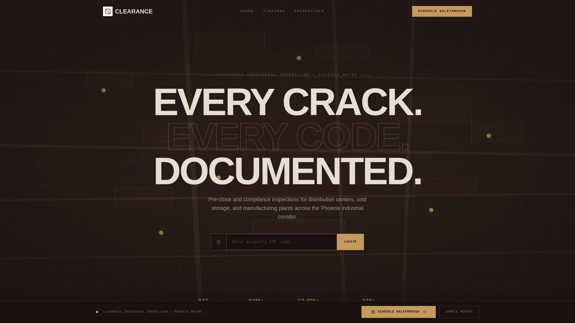 Clearance - Authoritative Warehouse Landing Page Template
