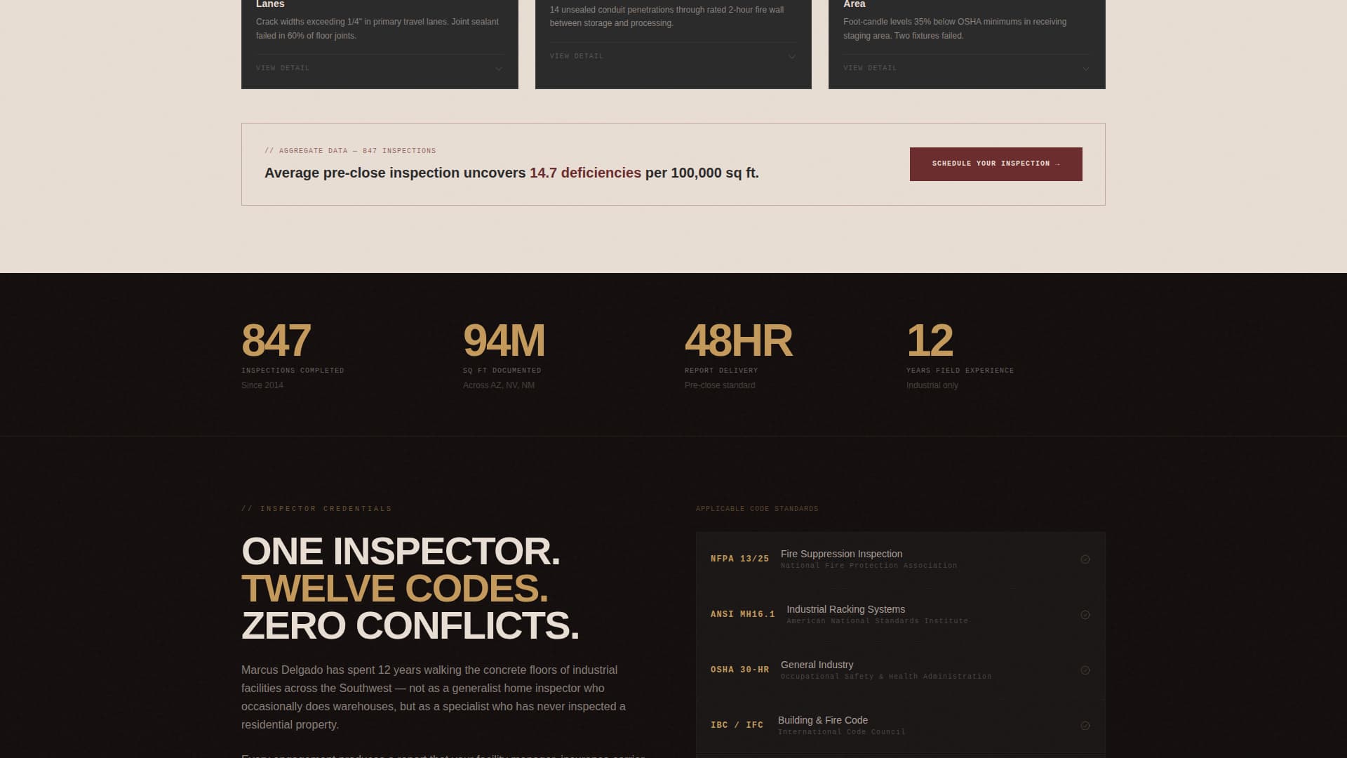 Clearance - Authoritative Warehouse Landing Page Template