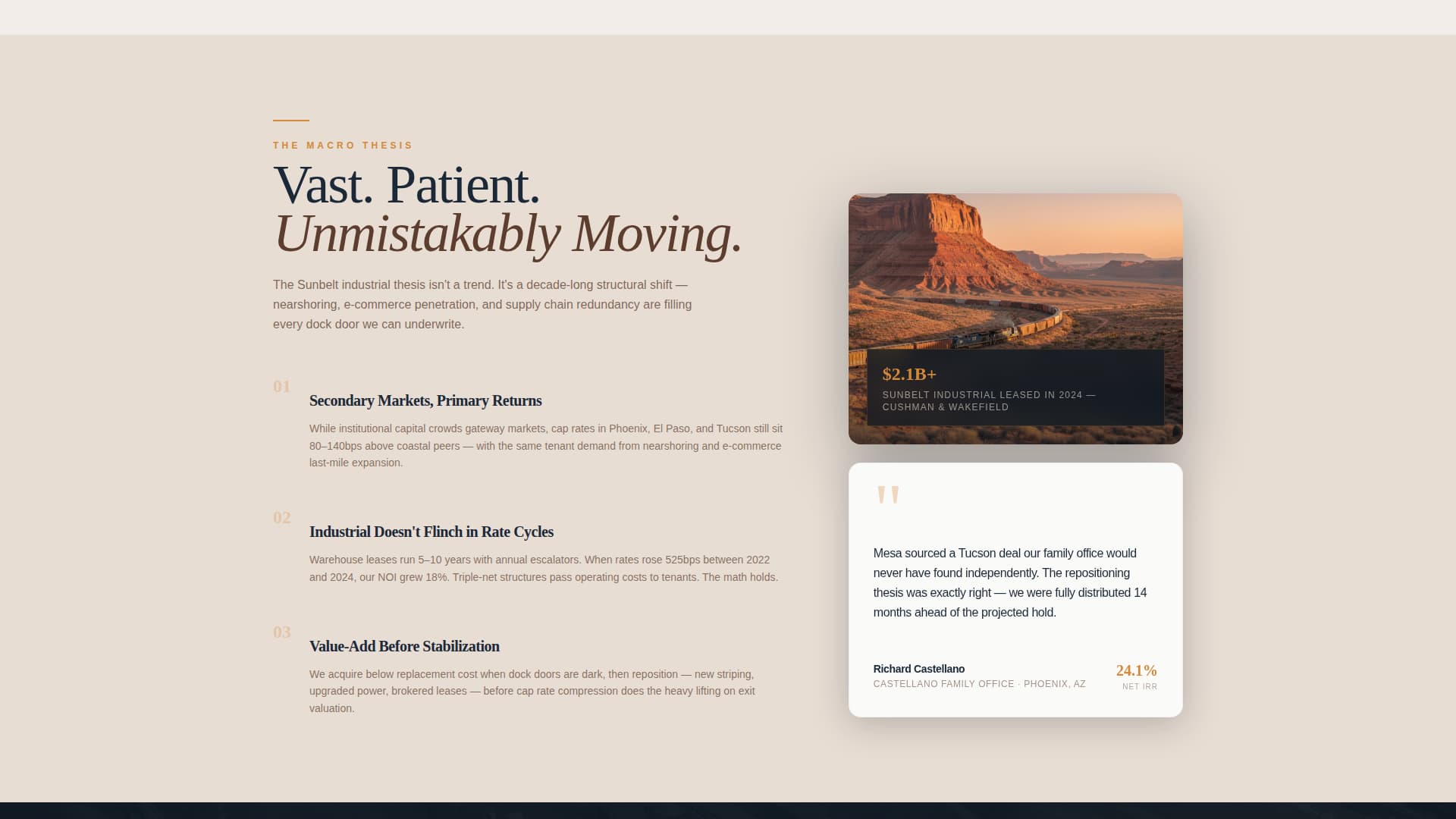 Mesa - High Yield Warehouse Landing Page Template