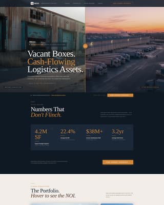 Mesa - High Yield Warehouse Landing Page Template