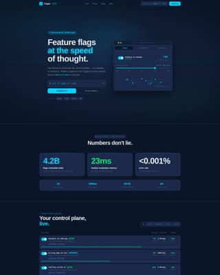 Switch — Advanced Feature Flag Landing Page Template