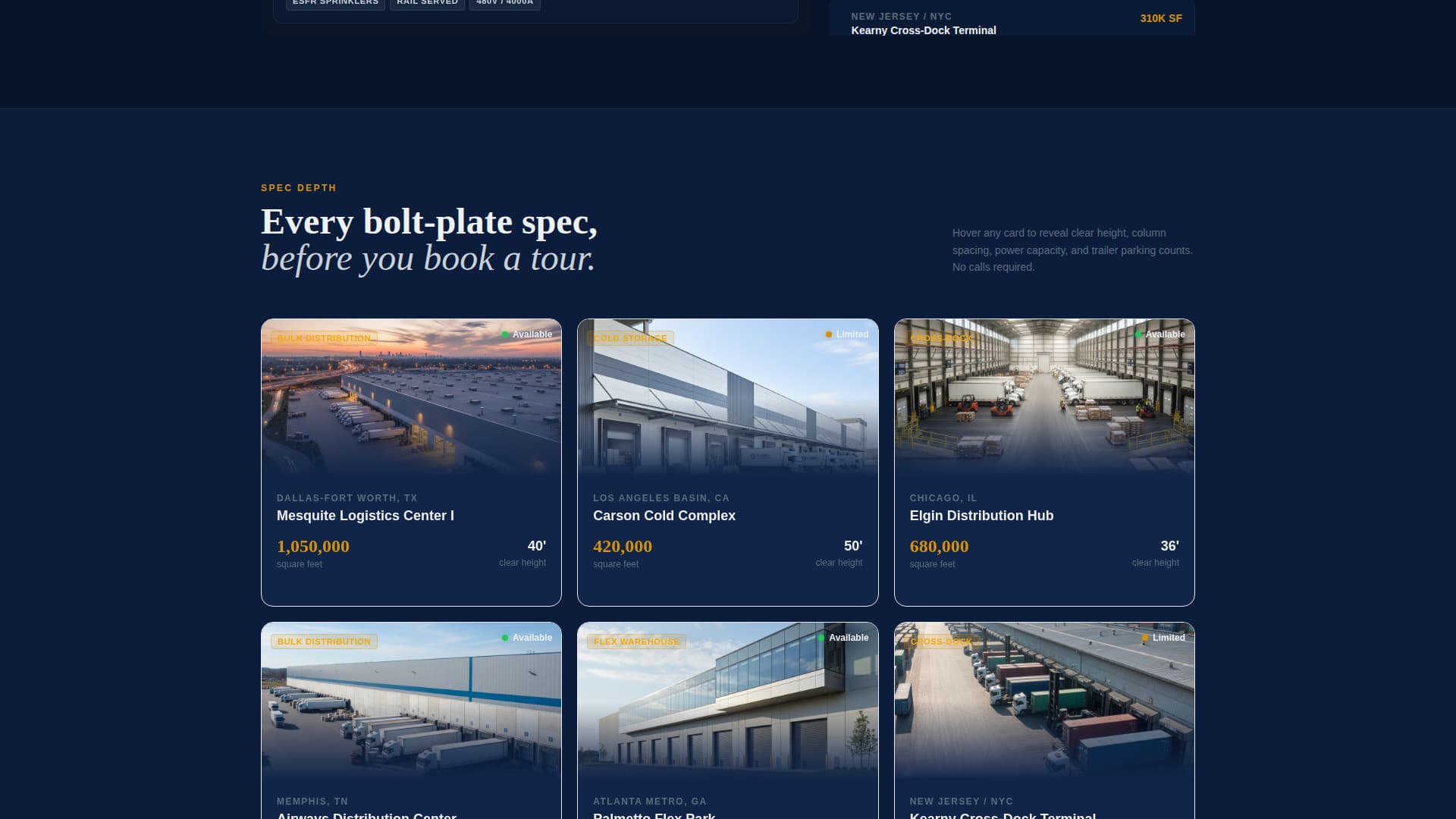 Warehousehub - Precision Industrial Landing Page Template