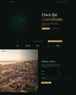 Parcel - Immersive Brokerage Landing Page Template