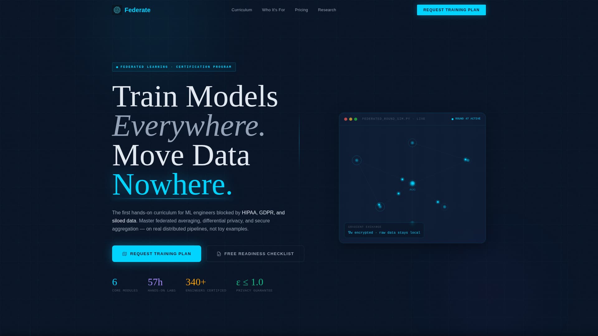 Federate - Powerful Certification Landing Page Template