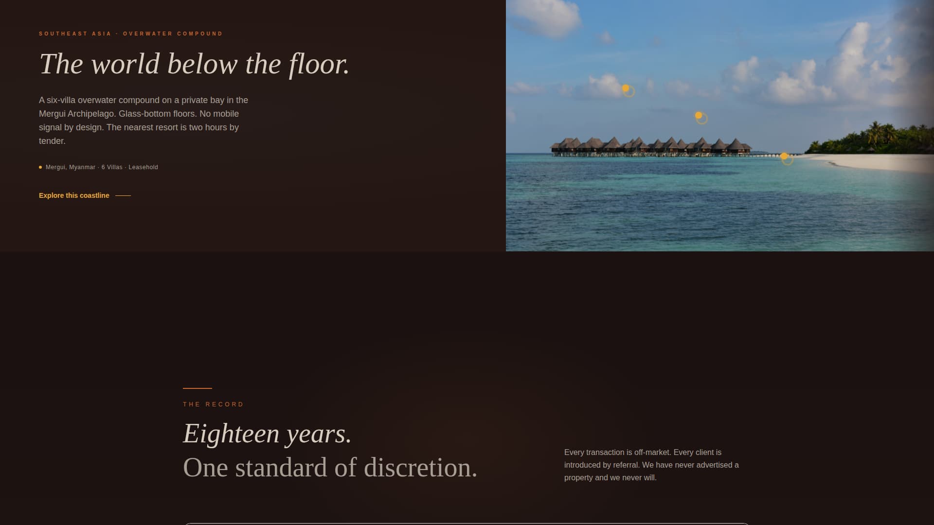 Shoreline - Immersive Waterfront Landing Page Template