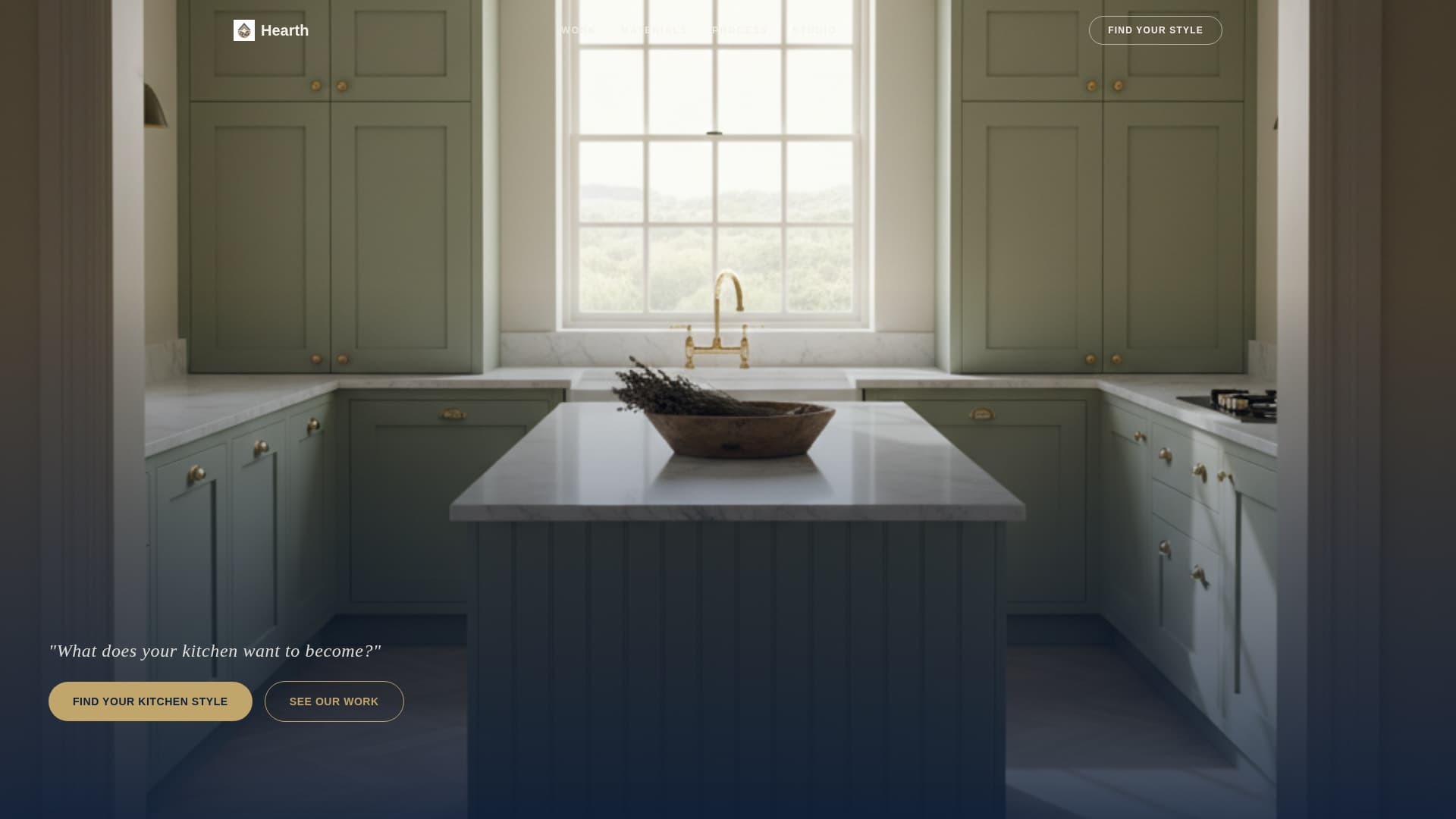 Hearth - Pastoral Kitchen Landing Page Template