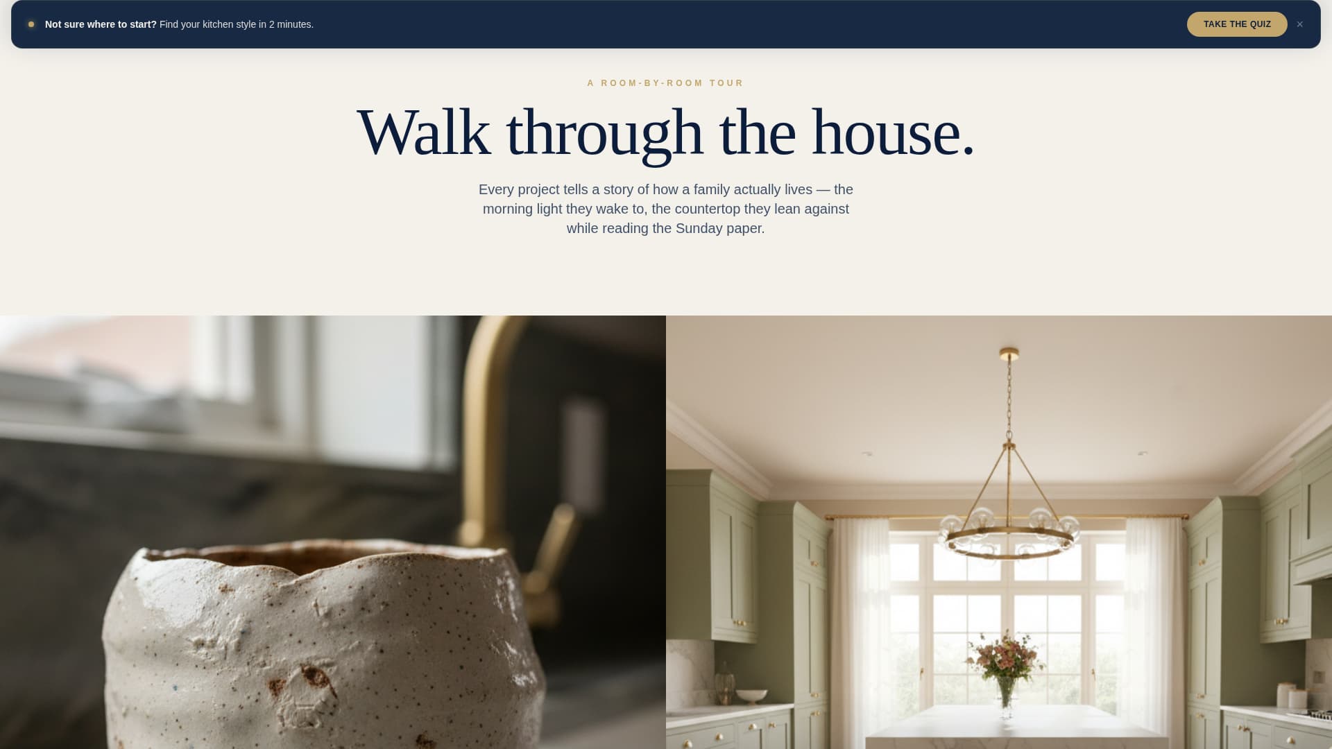 Hearth - Pastoral Kitchen Landing Page Template