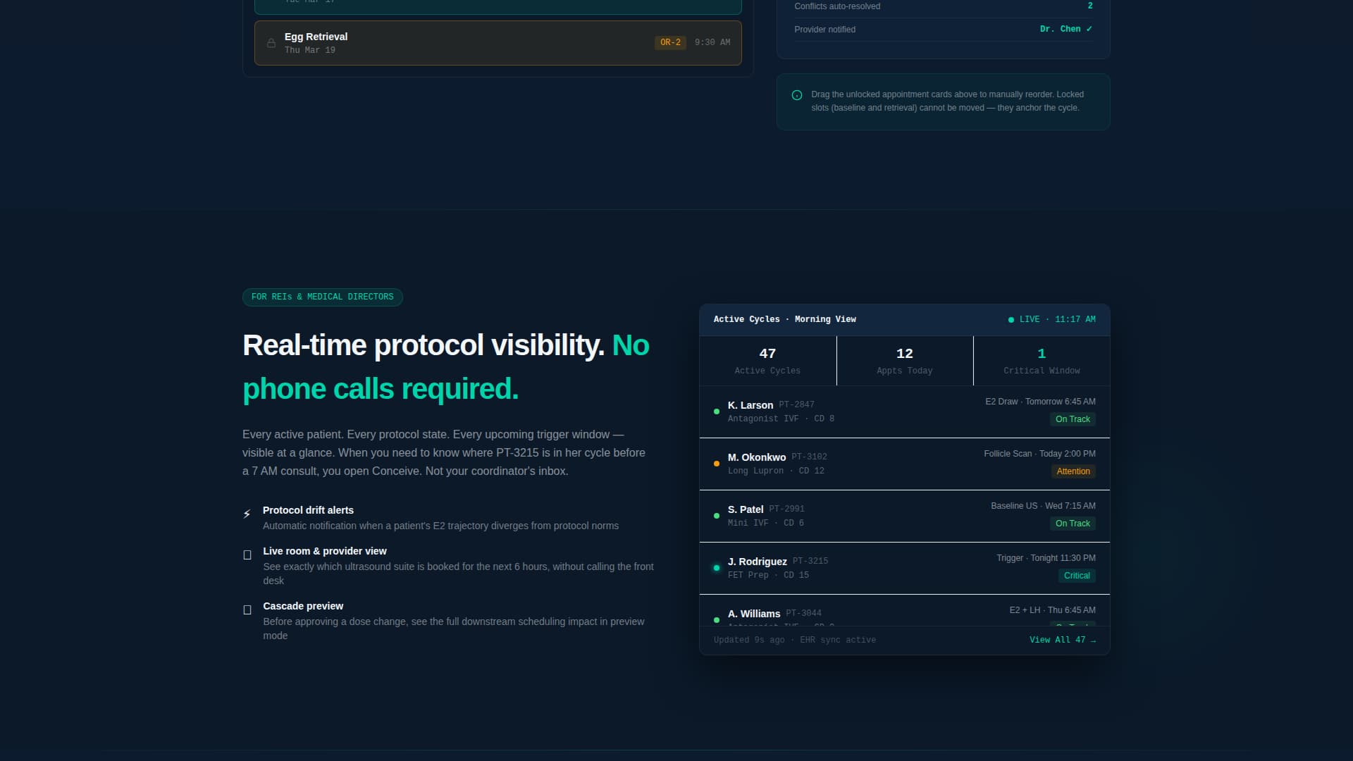 Conceive - Precision Fertility Landing Page Template