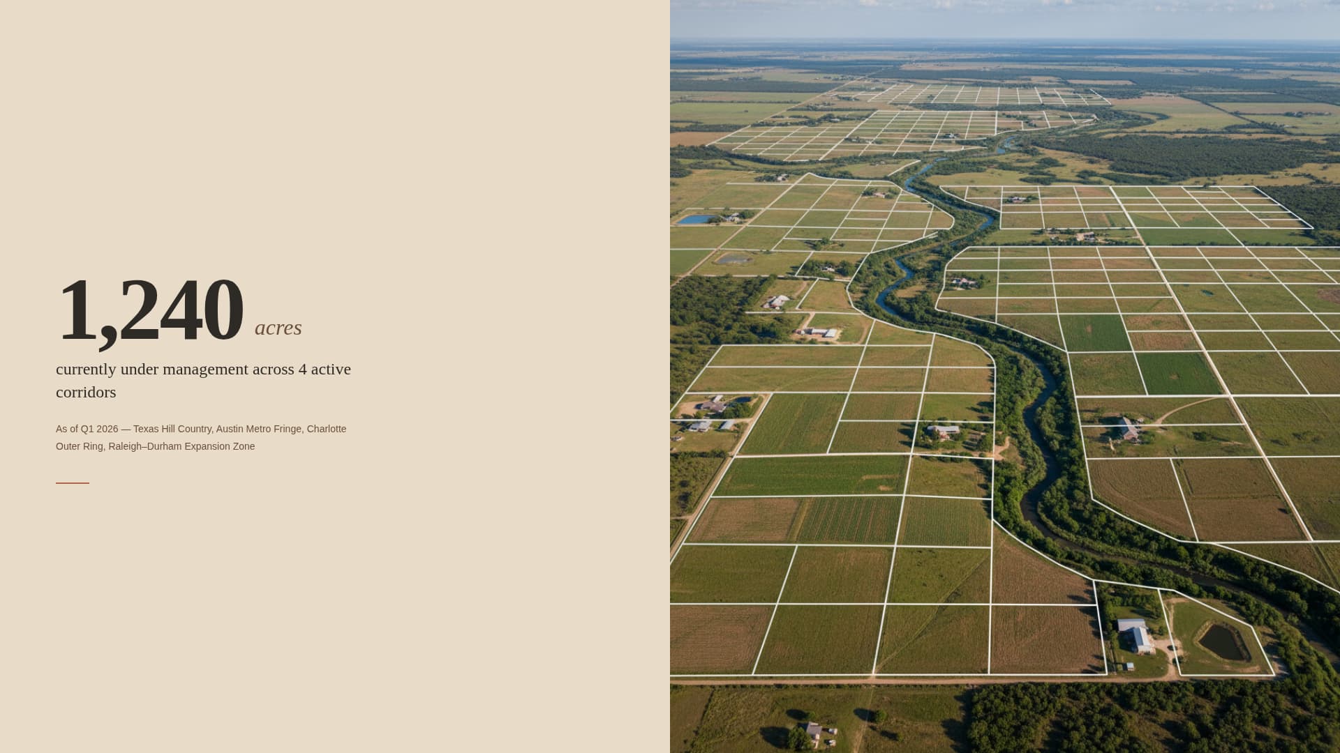 Parcel - Strategic Landbanking Landing Page Template