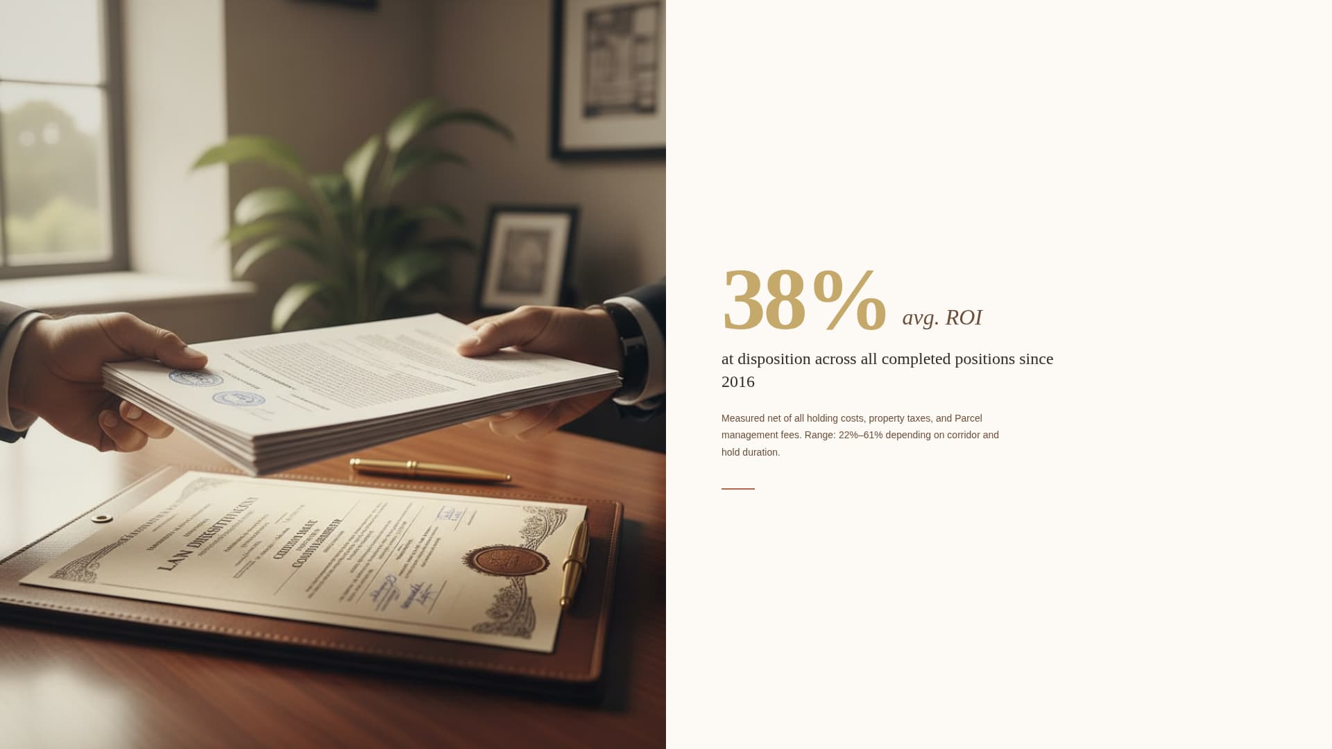 Parcel - Strategic Landbanking Landing Page Template