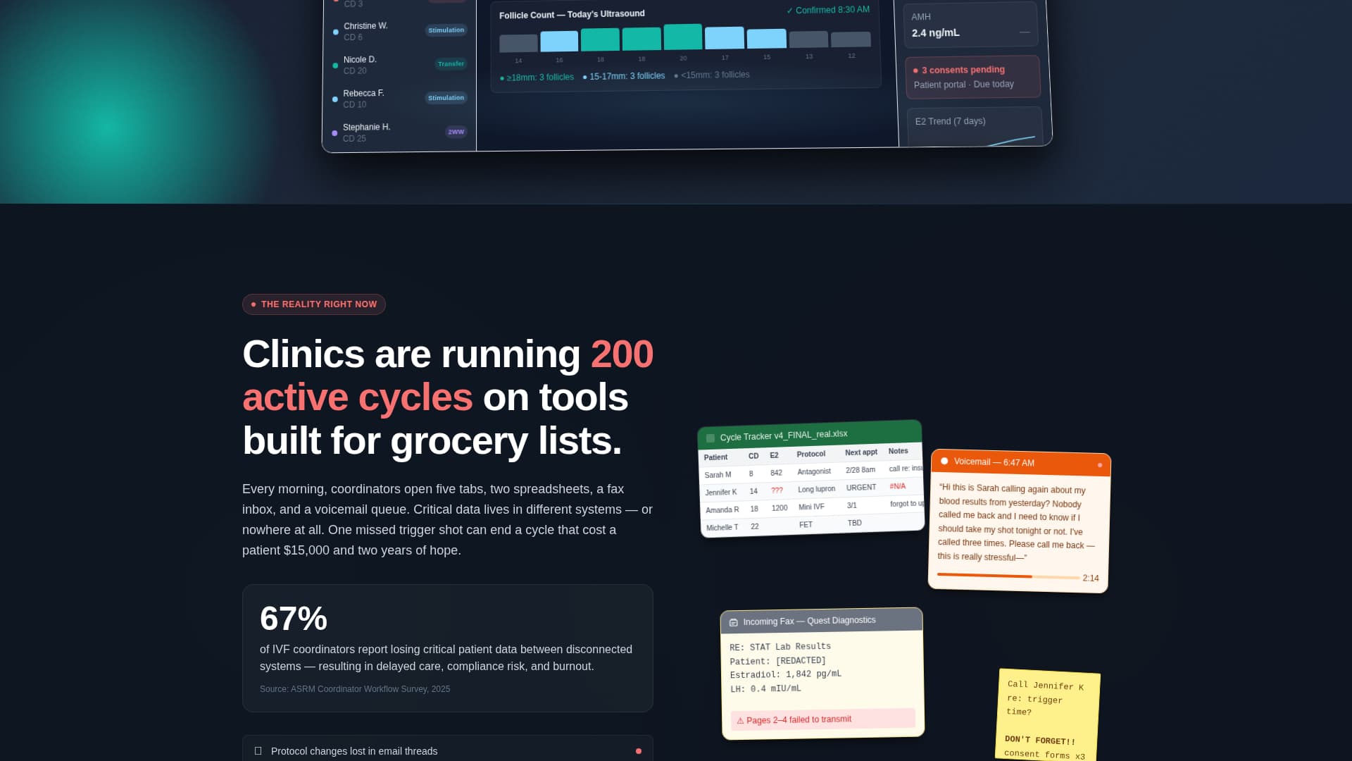 Conceive - Powerful Fertilitycrm Landing Page Template