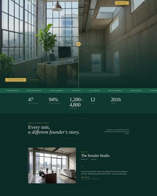 Atrium - Executive Livework Landing Page Template