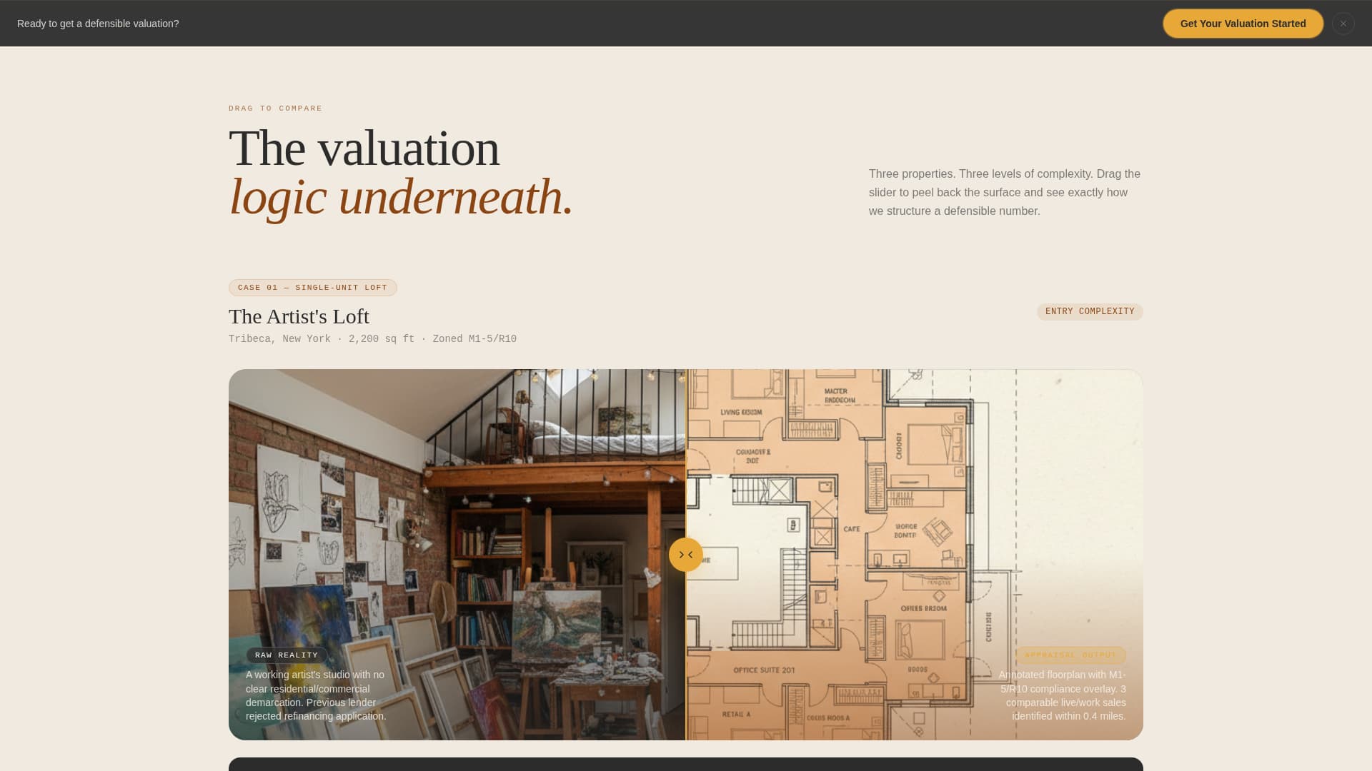 Appraise - Authoritative Livework Landing Page Template
