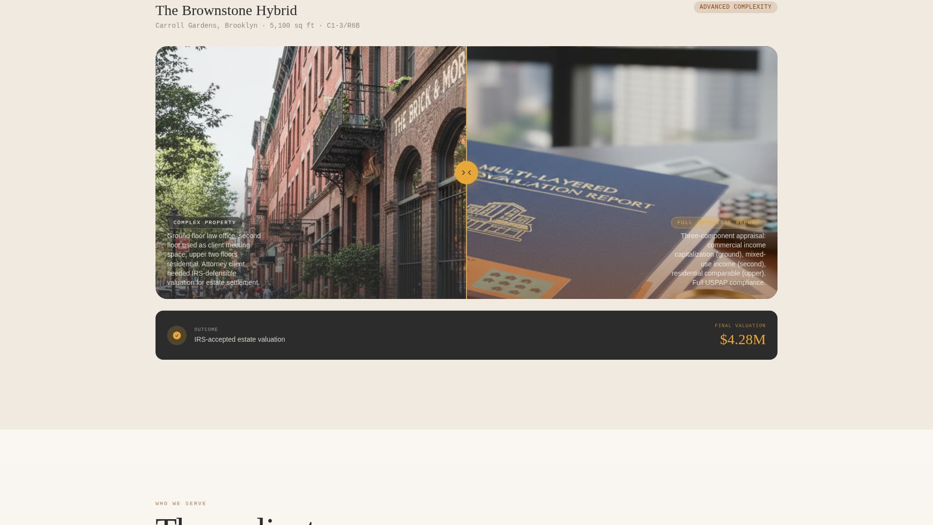 Appraise - Authoritative Livework Landing Page Template