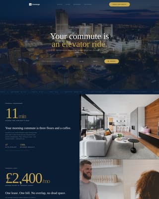 Converge - Executive Livework Landing Page Template