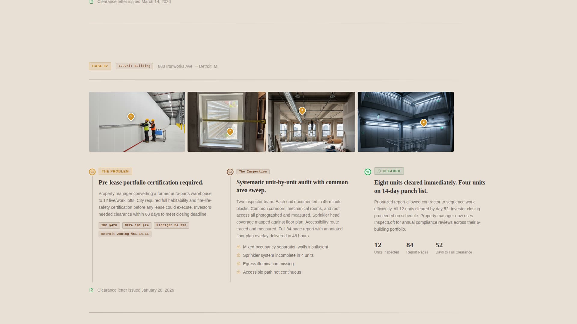Inspectloft - Precision Livework Landing Page Template