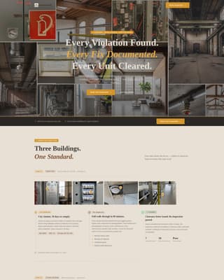 Inspectloft - Precision Livework Landing Page Template