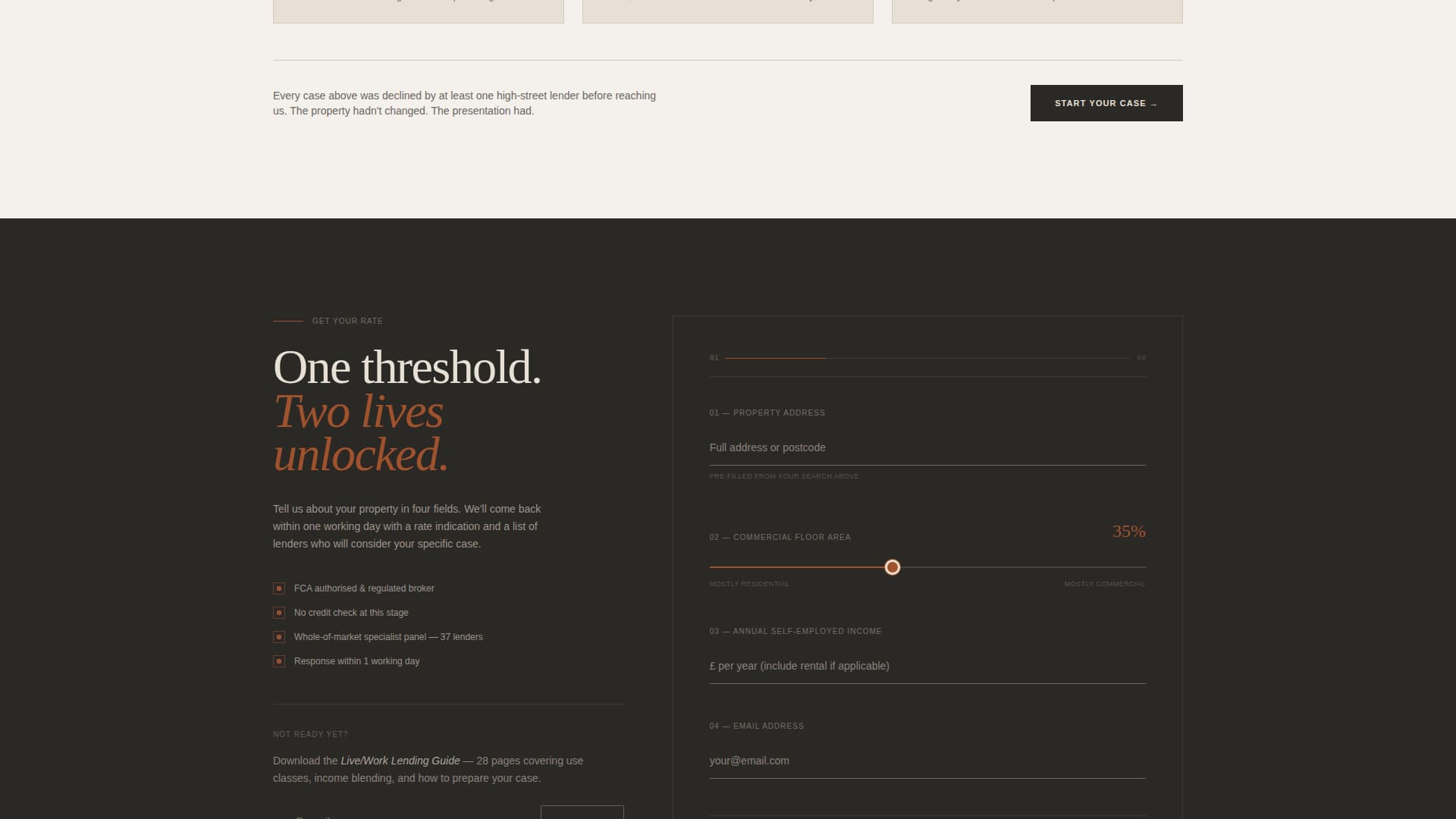 Dwell - Mixeduse Mortgage Landing Page Template