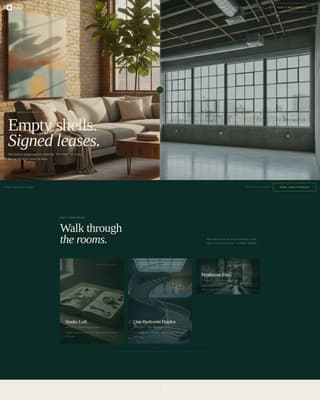Stage - Immersive Loftstaging Landing Page Template
