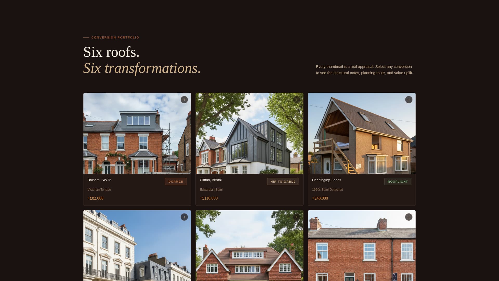 Appraise - Immersive Loftconversion Landing Page Template