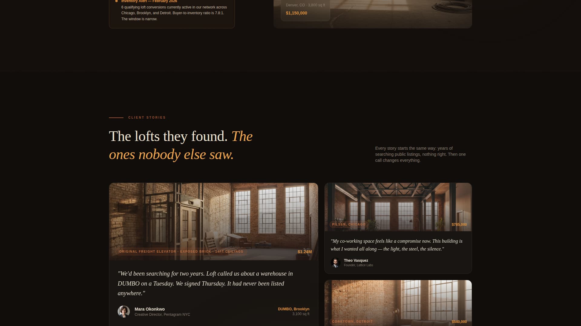 Loftworks - Immersive Conversion Landing Page Template