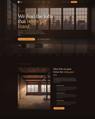 Loftworks - Immersive Conversion Landing Page Template
