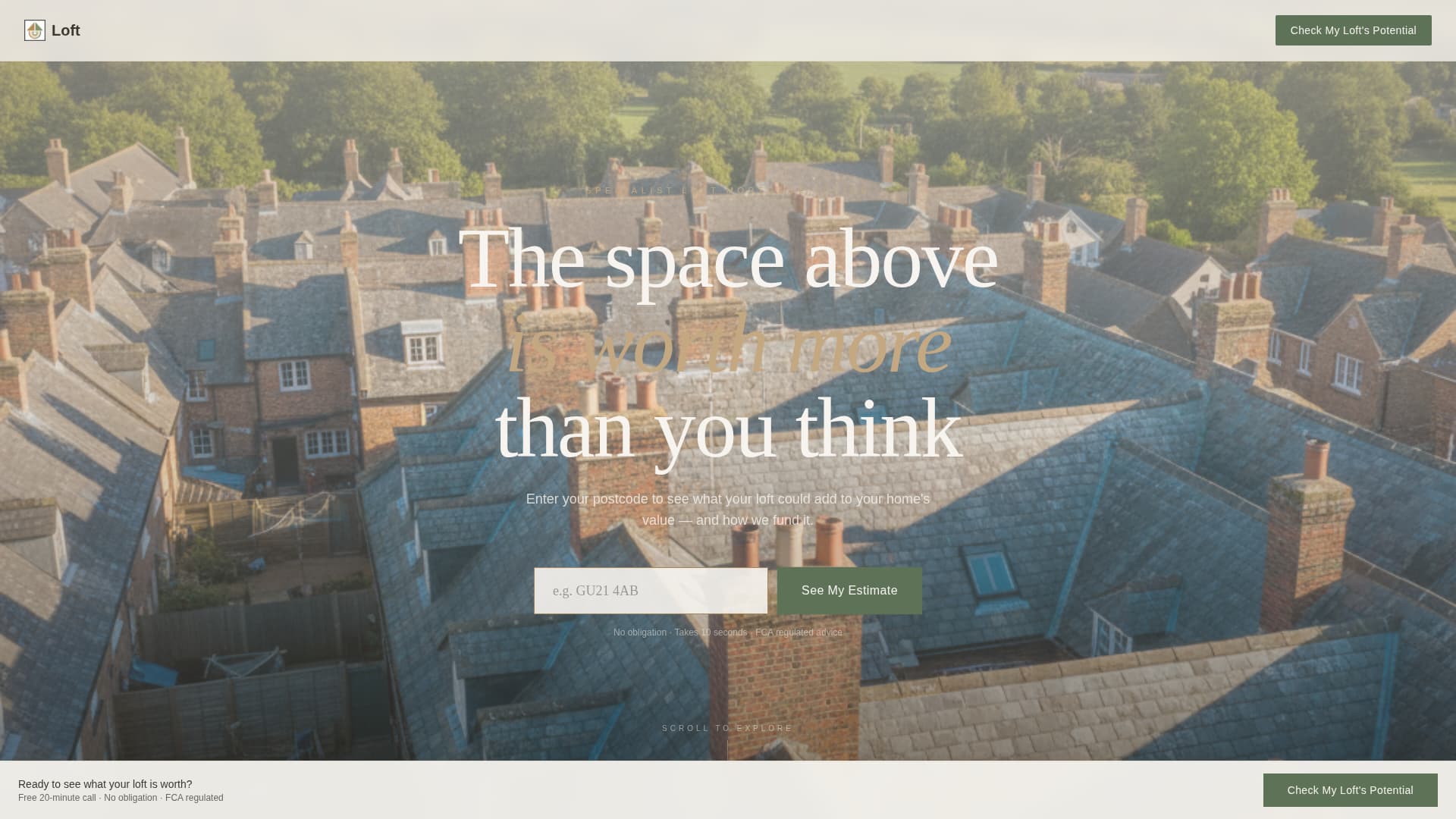 Loft - Equityunlocking Mortgage Landing Page Template