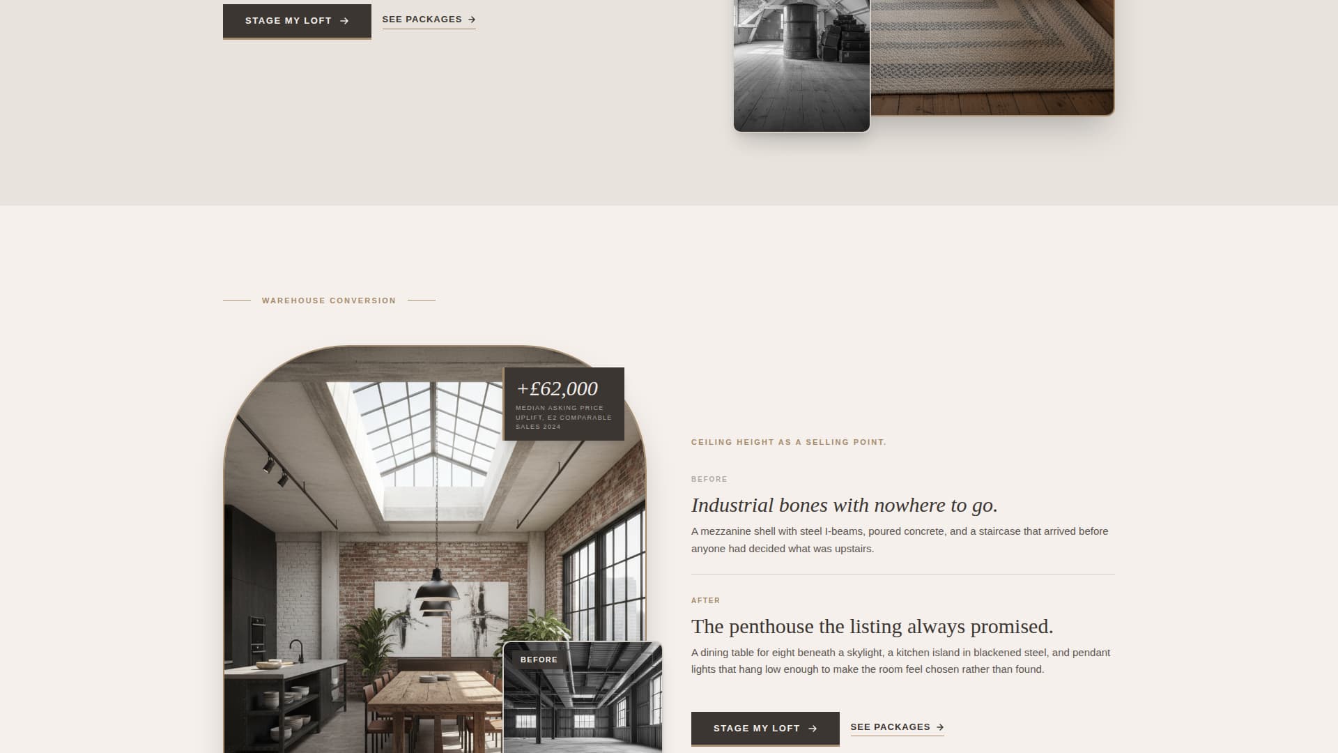 Loft - Transformative Staging Landing Page Template