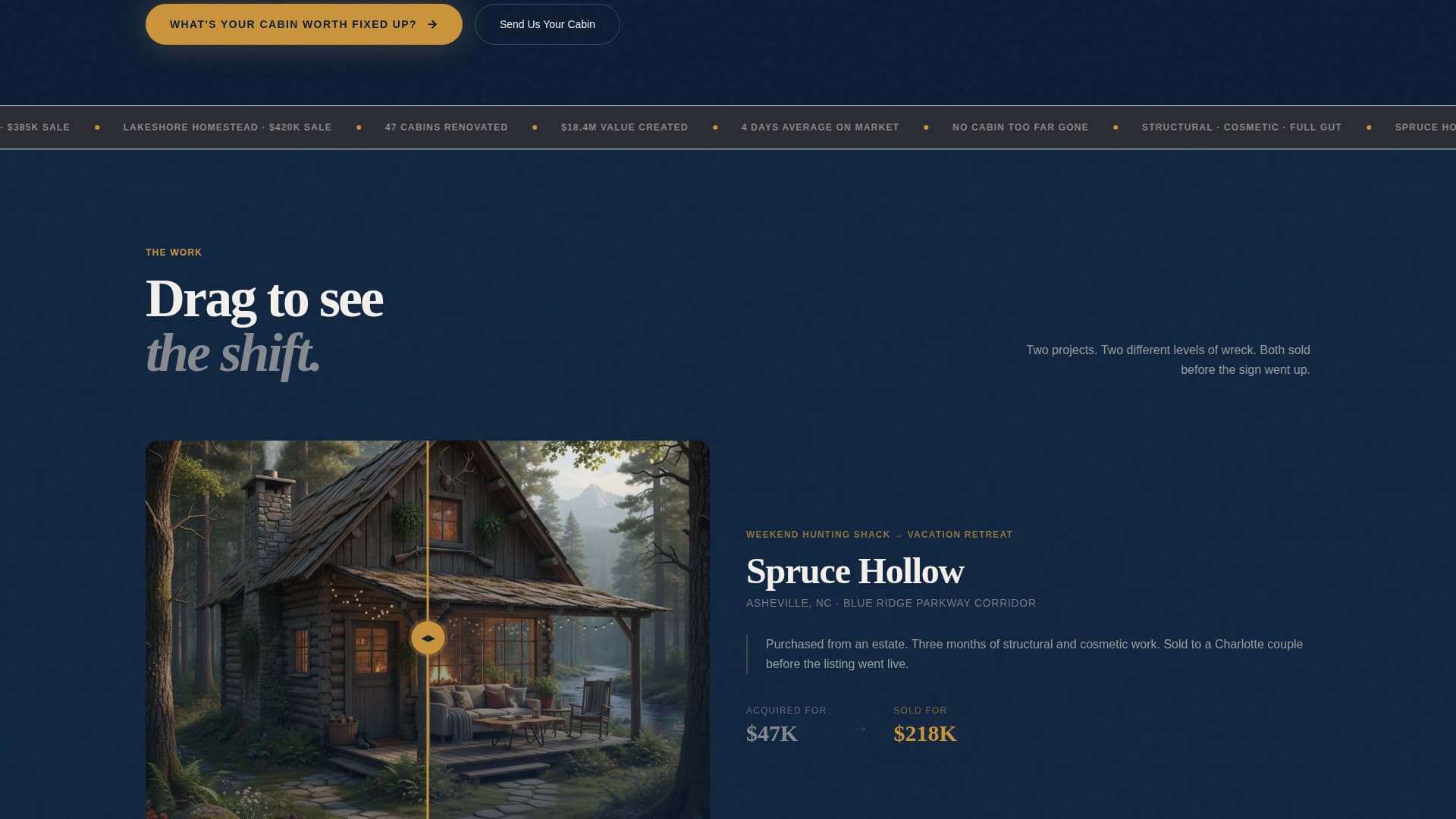Timber - Transformative Cabinflipper Landing Page Template