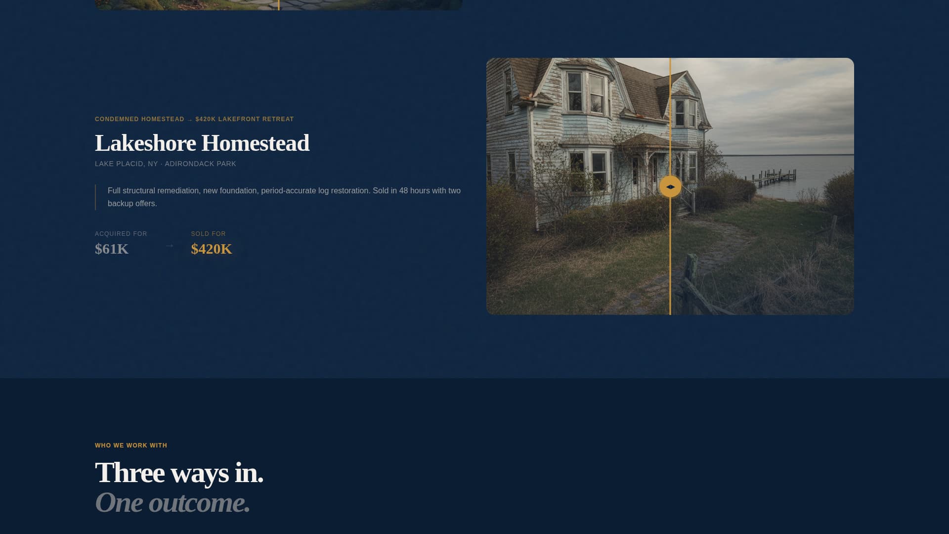 Timber - Transformative Cabinflipper Landing Page Template