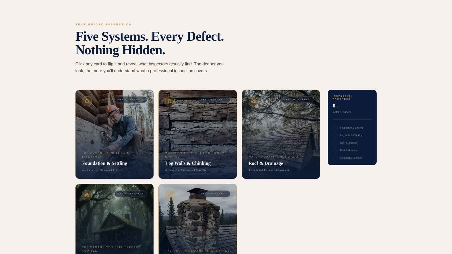 Cabininspect - Authoritative Propertyinspection Landing Page Template