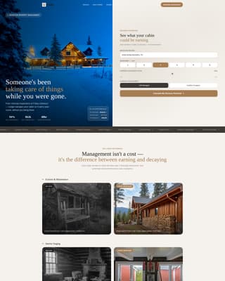 Lodge - Profitable Cabin Landing Page Template