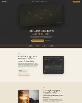 Timber - Specialist Cabin Landing Page Template