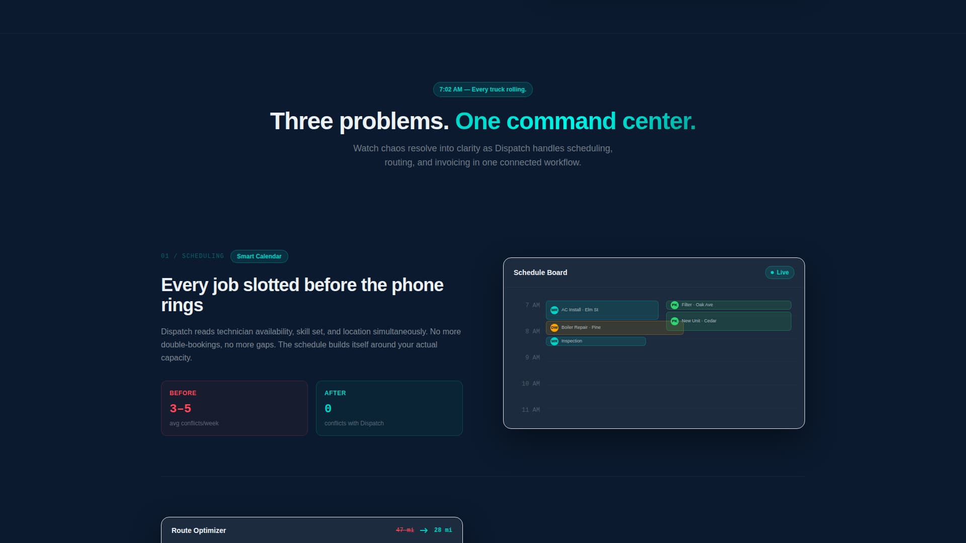 Mobilize — Field Service Landing Page Template