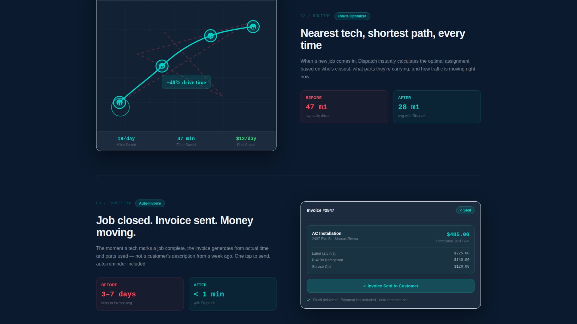 Mobilize — Field Service Landing Page Template