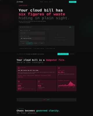 FinOps Technology Cost Calculator Website Template