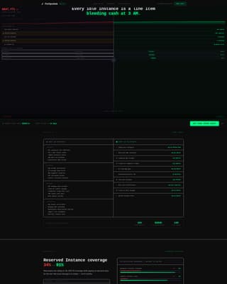 FinOps Technology Booking Website Template