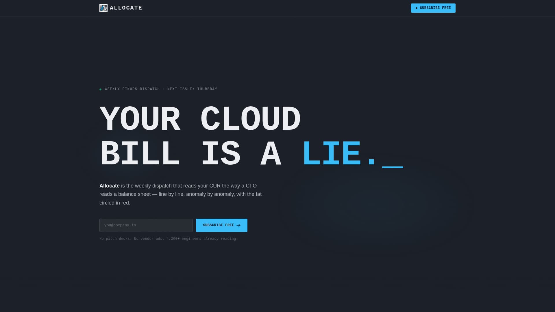 FinOps Technology Professional Website Template