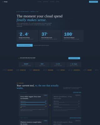 FinOps Technology Advanced Professional Website Template