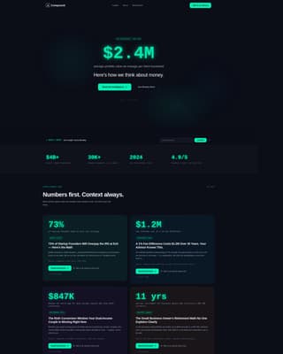 Financial Advisor Blog & Content Platform Website Template