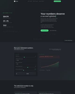 Fee-Only Financial Advisor Website Template with Retirement Tools