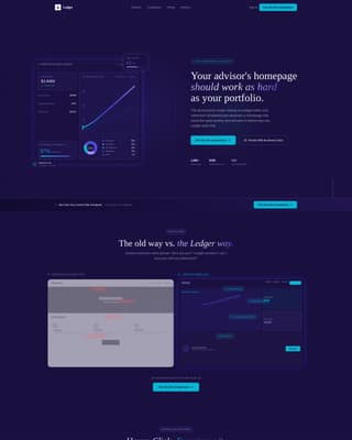 Dynamic Financial Advisor Interactive Portfolio Website Template