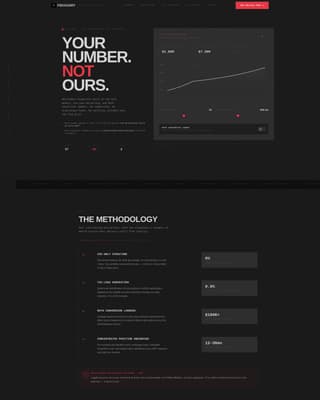 Independent Fee-Only Financial Advisor Projection Website Template