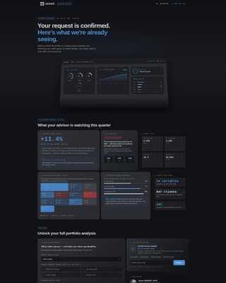 Financial Advisor Post-Signup Briefing Website Template