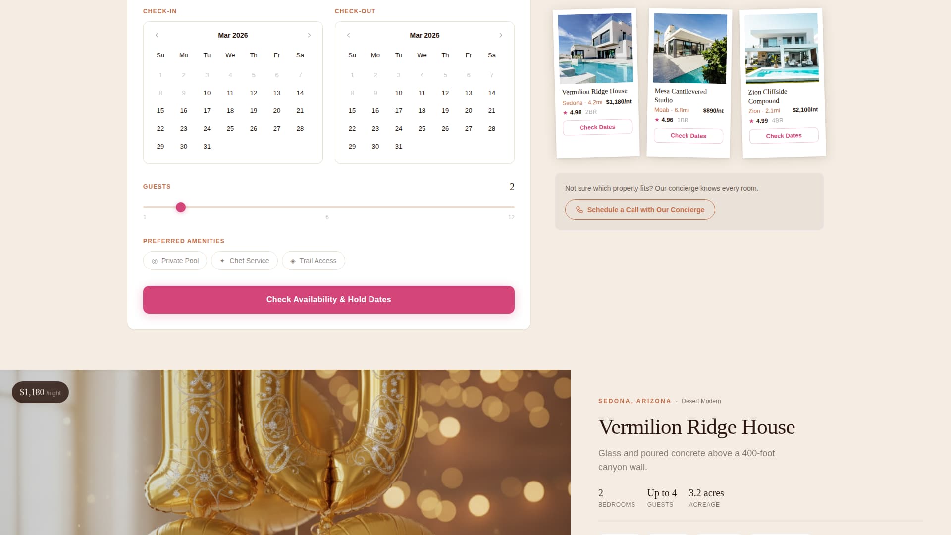 Canyon - Stunning Vacation Landing Page Template