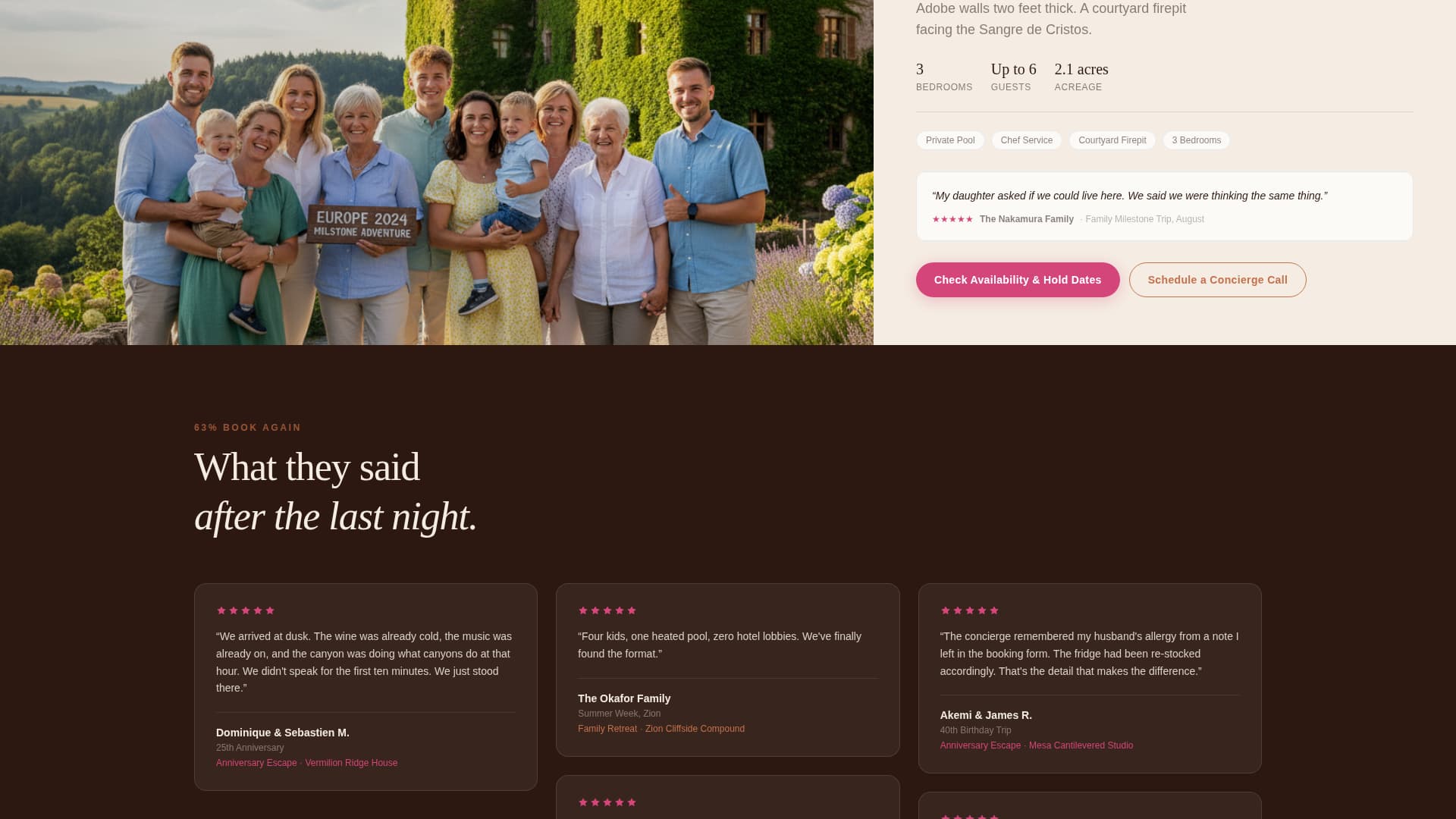 Canyon - Stunning Vacation Landing Page Template