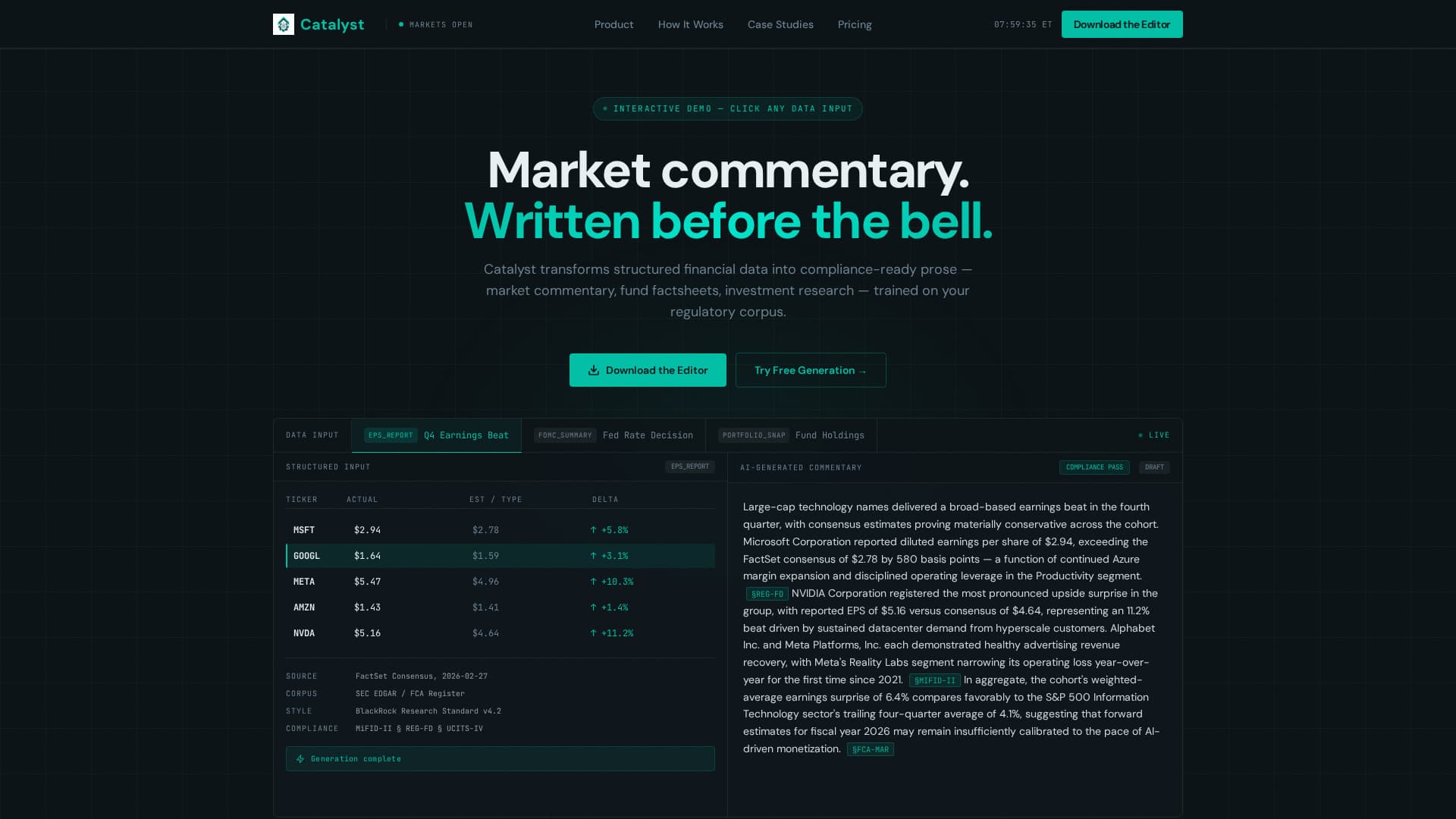 AI for Financial Specialist Privacy Policy Website Template