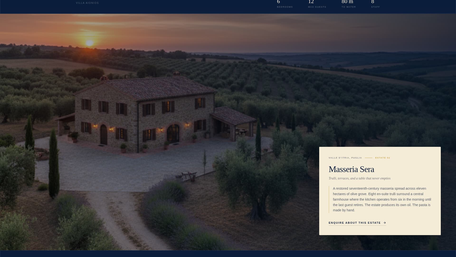 Villaestates - Exclusive Vacationrental Landing Page Template