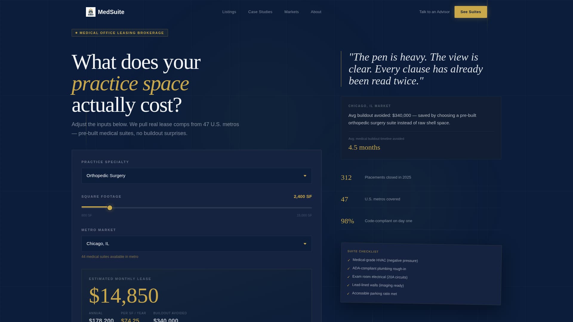 Medsuite - Authoritative Medical Landing Page Template