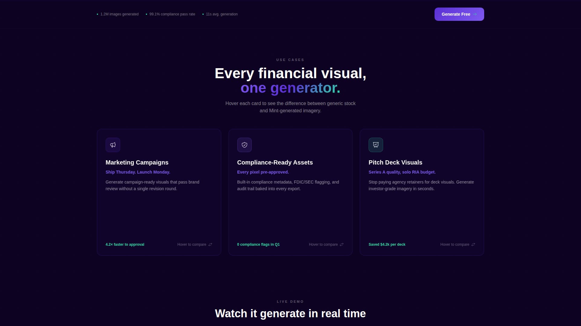 Mint - Powerful Fintech Landing Page Template